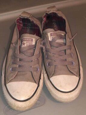 Womens Converse All Star slip in sneakers size 6- Gray